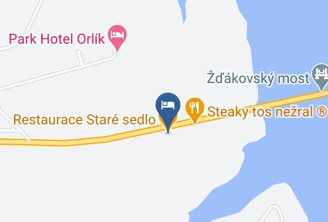 Pisek - Restaurace Stare Sedlo Maps