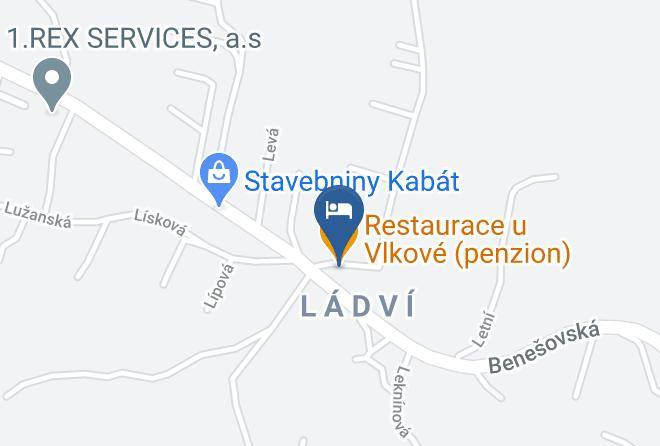 Prague East - Restaurace U Vlkove Maps
