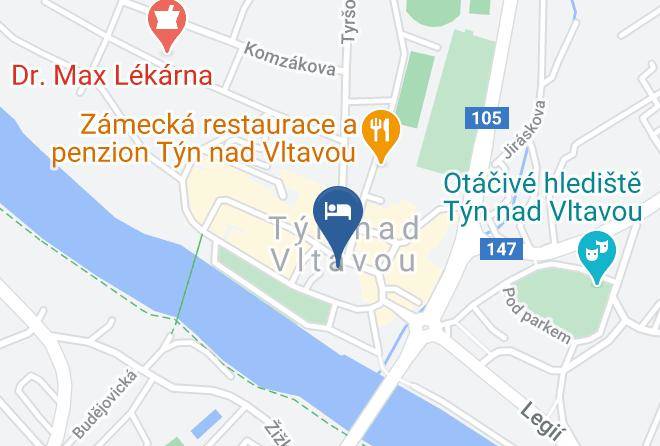 Ceske Budejovice - Restaurace Zlata Lod Maps