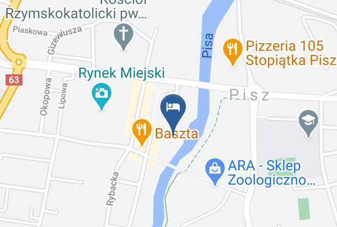 Piski - Restauracja Hotelu Nad Pisa Maps