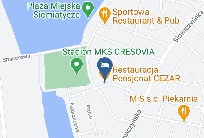 Siemiatycki - Restauracja Pensjonat Cezar Maps