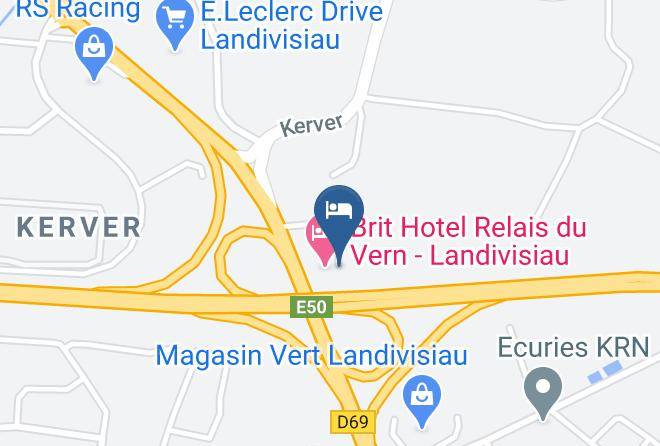Finistere - Restaurant Au Relais Du Vern Maps