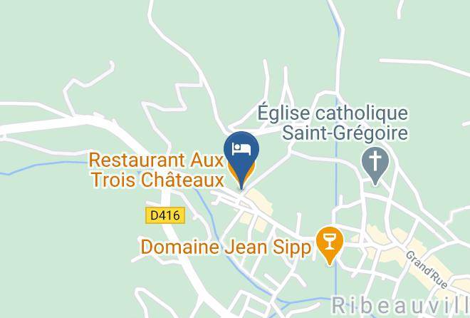 Haut Rhin - Restaurant Aux Trois Chateaux Maps