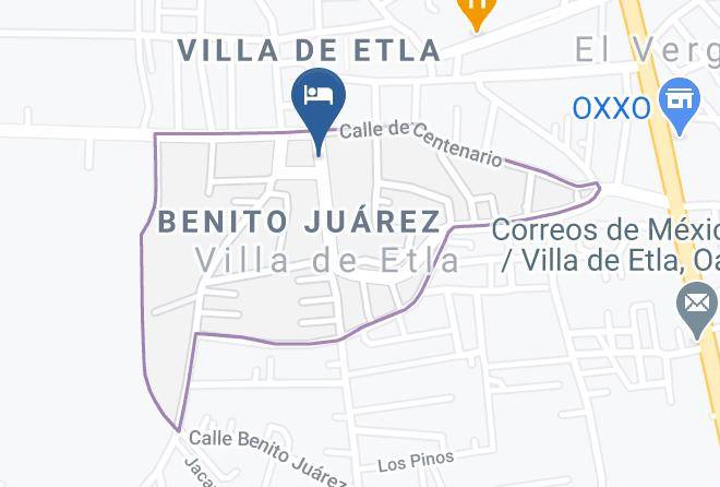 Villa De Etla - Restaurant Bar Y Hotel Capricornio Maps