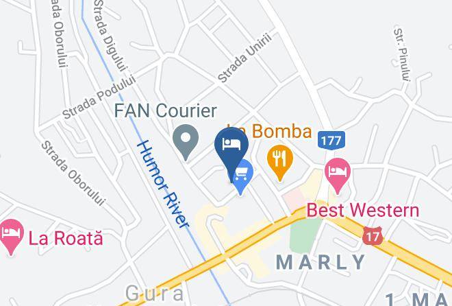Gura Humorului - Restaurant Buchenland Maps