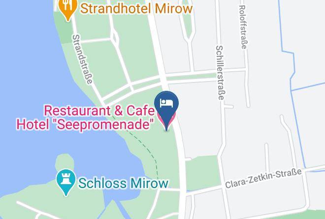 Mecklenburgische Seenplatte - Restaurant & Cafe Hotel Seepromenade Maps