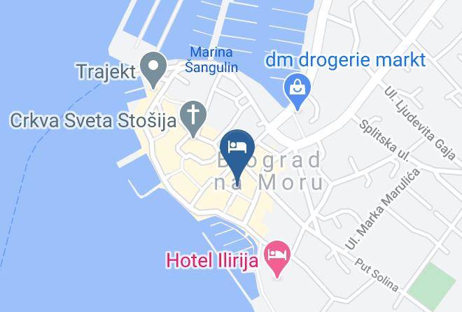 Biograd Na Moru - Restaurant Carpymore Maps