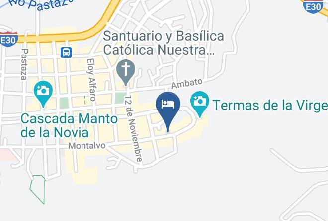 Banos De Agua Santa - Restaurant Cedro Maps