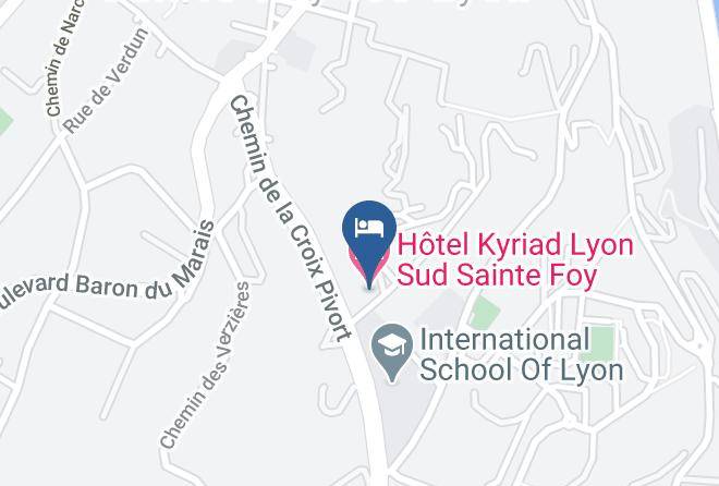 Rhone - Hotel Kyriad Lyon Sud Sainte Foy Maps