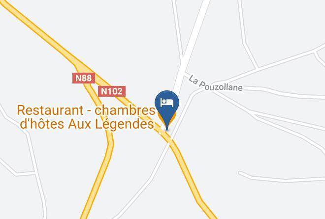 Haute Loire - Restaurant Chambres D'hotes Aux Legendes Maps