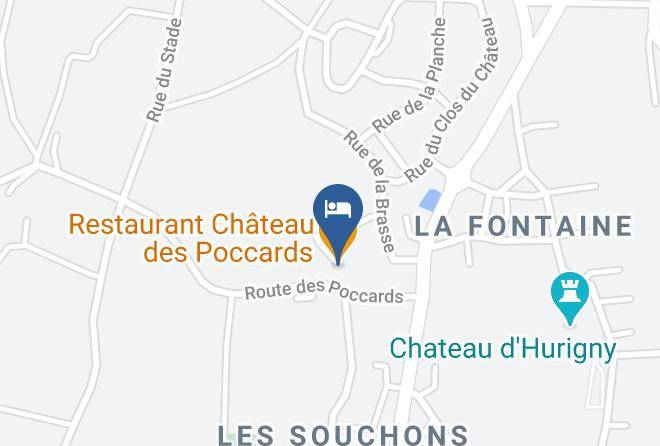 Saone Et Loire - Restaurant Chateau Des Poccards Maps