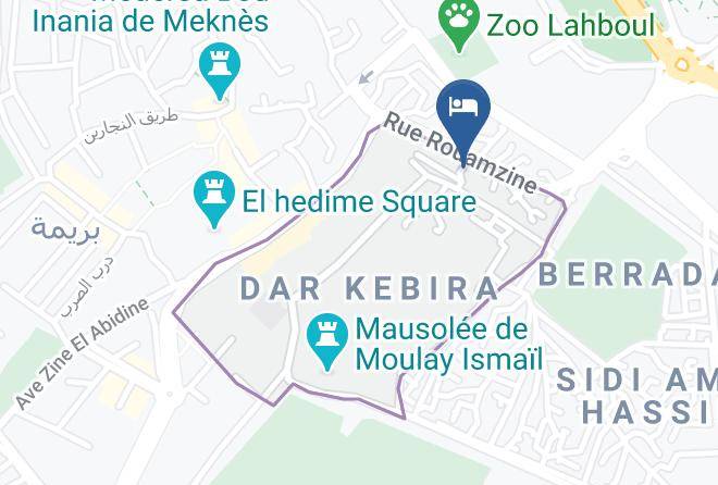 Meknes - Collier De La Colombe Maps