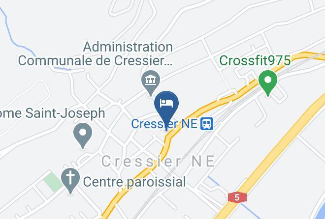 Neuchatel District - Restaurant De La Croix Blanche Maps