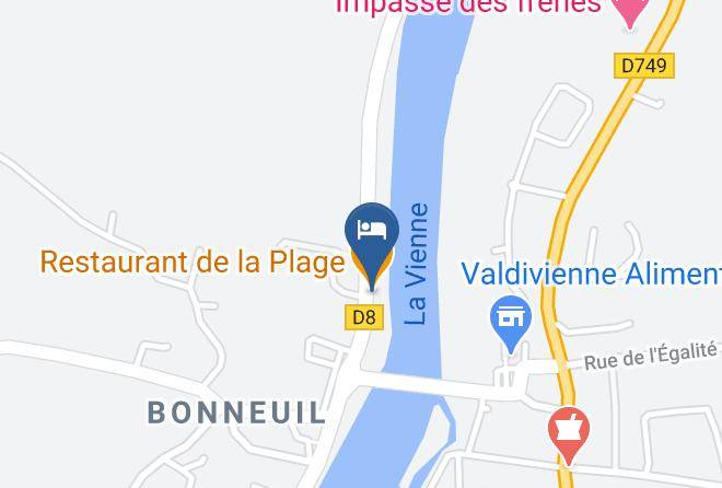 Vienne - Restaurant De La Plage Maps