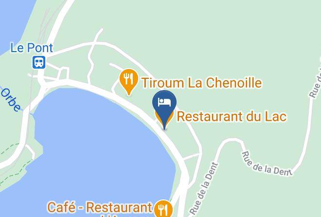 Jura Nord Vaudois District - Restaurant Du Lac Maps