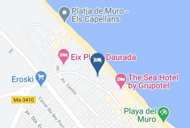 Baleares - Restaurant Dunes Platja Maps