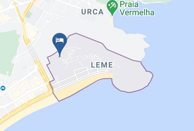 Rio De Janeiro Leme - Pousada Estrelas Da Babilonia Maps