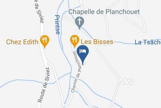 Conthey - Restaurant Et Gite De Planchouet Maps
