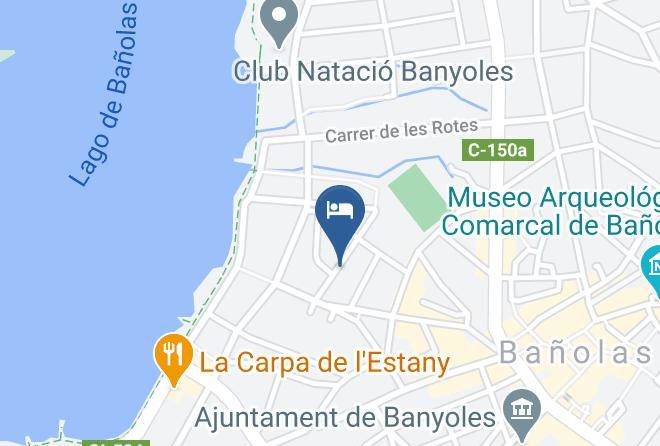 Girona - Restaurant Fonda La Paz Maps