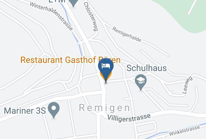 Brugg - Restaurant Gasthof Baren Maps