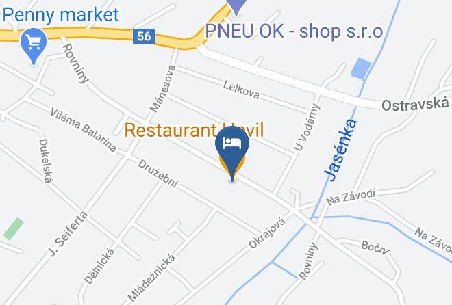 Opava - Restaurant Hevil Maps