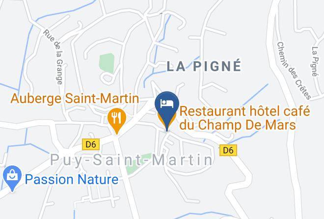 Restaurant Hotel Cafe Du Champ De Mars Map