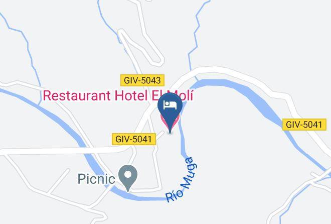 Girona - Restaurant Hotel El Moli Maps
