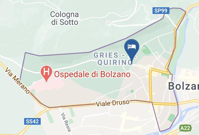 Bolzano - Restaurant Hotel Post Gries Maps