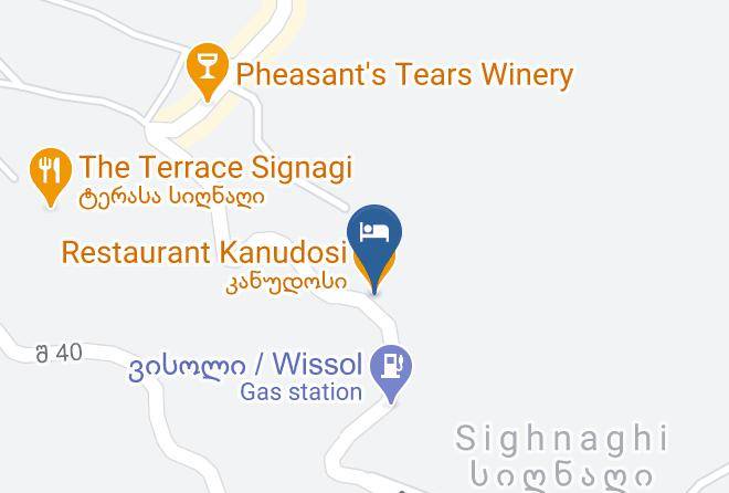Signagi - Restaurant Kanudosi Maps