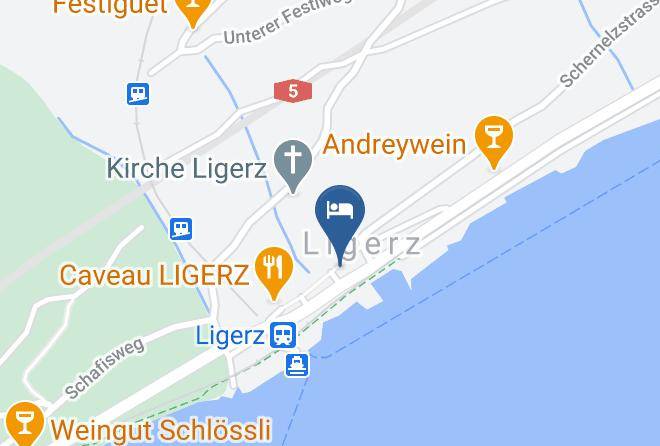 Biel - Restaurant Kreuz & See Bistro Ligerz Maps