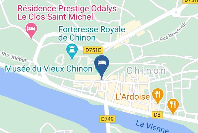 Indre Et Loire - Restaurant La Maison Rouge Chinon Maps