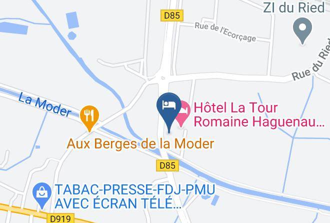 Bas Rhin - Restaurant La Tour Romaine Maps