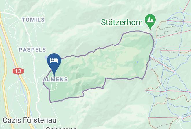Viamala Region - Restaurant Landhus Almens Maps