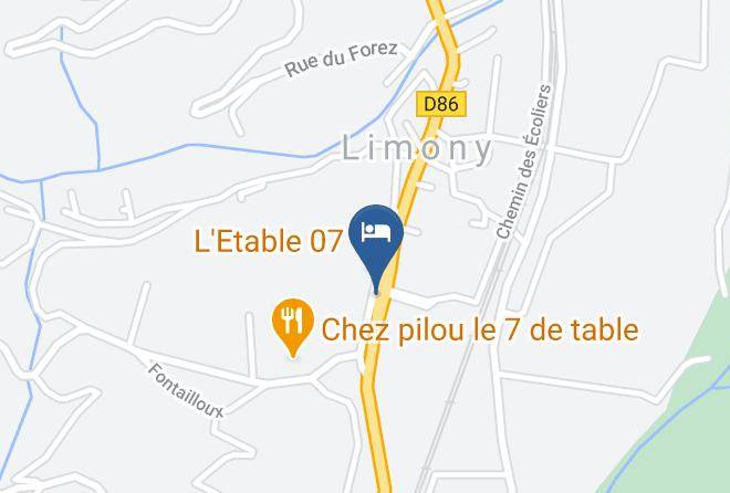 Ardeche - Restaurant Le 7 De Table Maps