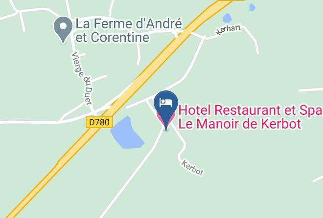 Hotel Restaurant Et Spa Le Manoir De Kerbot Map
