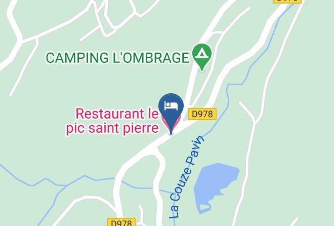 Restaurant Le Pic Saint Pierre Map