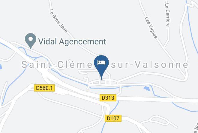 Rhone - Restaurant Le Saint Clement Maps