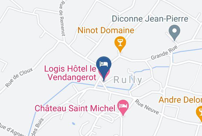 Saone Et Loire - Restaurant Le Vendangerot Maps