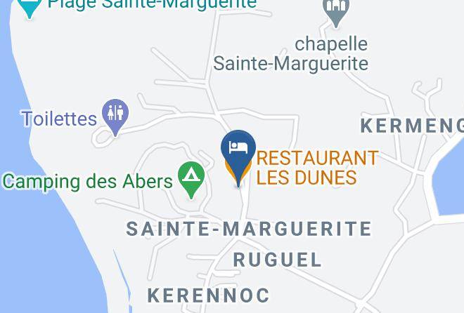 Finistere - Restaurant Les Dunes Maps