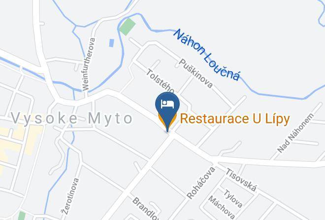 Usti Nad Orlici - Restaurant Lipa Maps