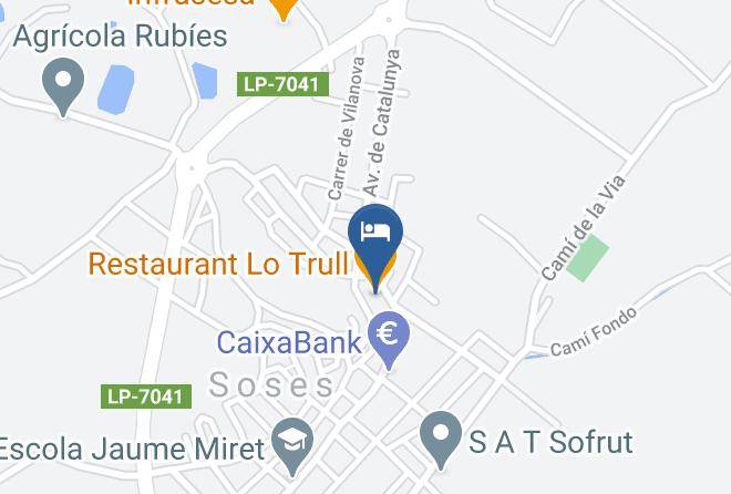 Lleida - Restaurant Lo Trull Maps