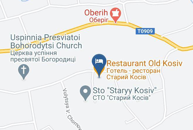 Kosiv Raion - Restaurant Old Kosiv Maps