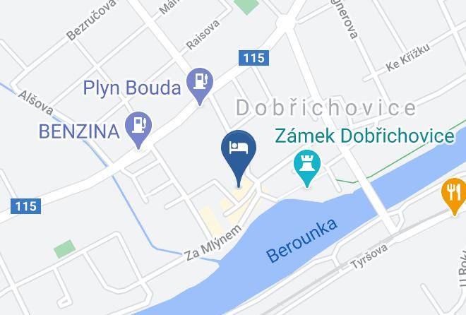 Prague West - Restaurant Panska Zahrada Maps