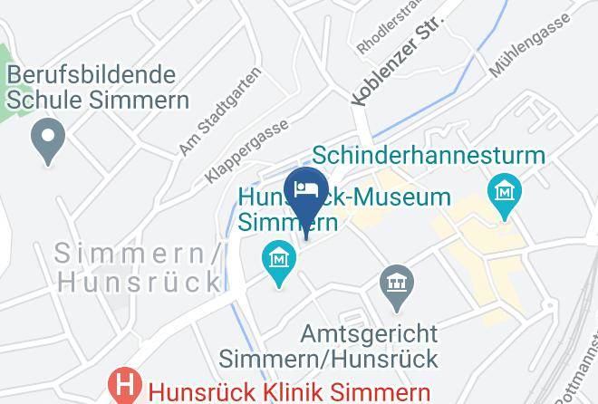 Rhein Hunsruck Kreis - Restaurant Pension Schlosschanke Maps