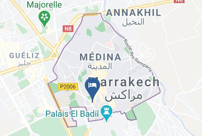 Marrakesh - Restaurant Riad Omar Maps