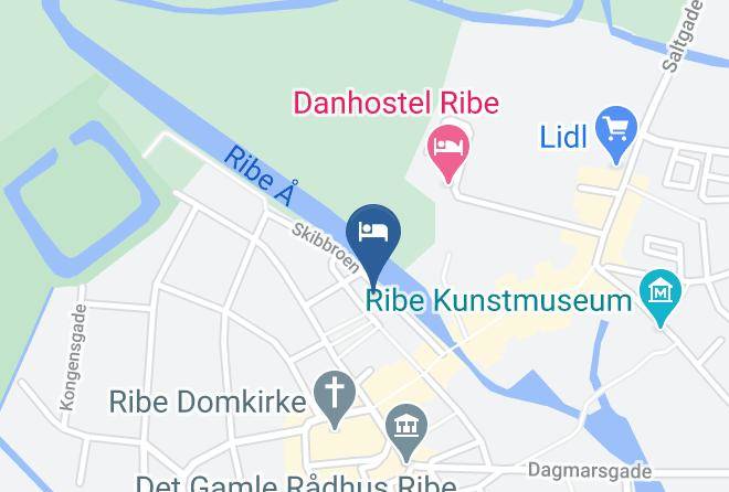 Ribe - Restaurant Saelhunden Maps