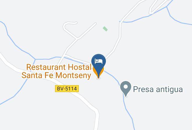 Barcelona - Restaurant Santa Fe Montseny Maps