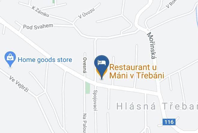 Beroun - Restaurant U Mani V Trebani Maps