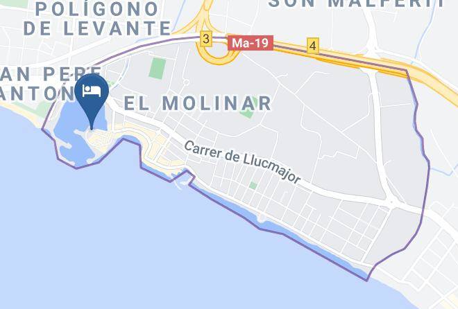 Restaurant Y Hotel Portixol Map