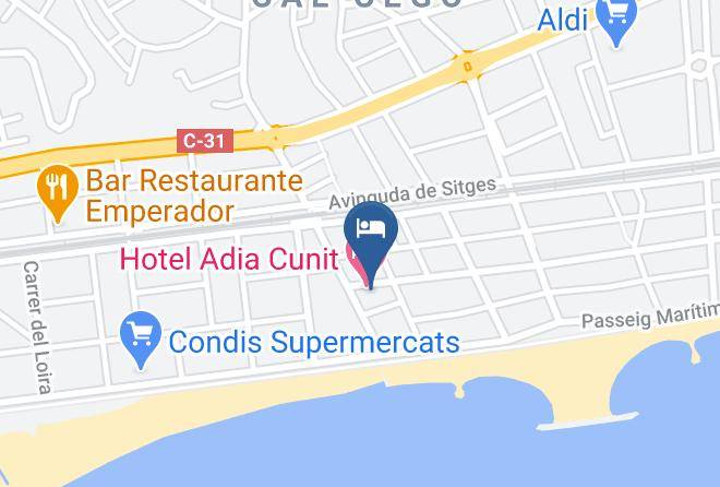 Tarragona - Restaurante Adia Cunit Playa Maps